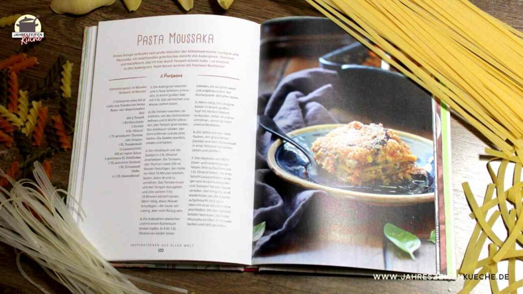 Abbildung von Pasta Moussaka aus dem Buch Vegane Pasta auf Seite 101